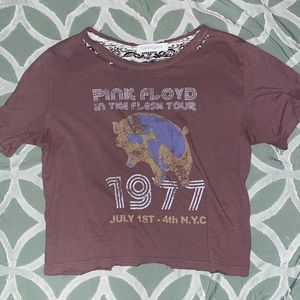 Day dreamer pink floyd crop top